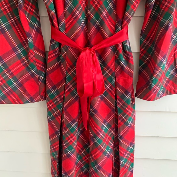 Victoria’s Secret Vintage Tartan Plaid Quality Robe Size XS/S - Picture 9 of 14
